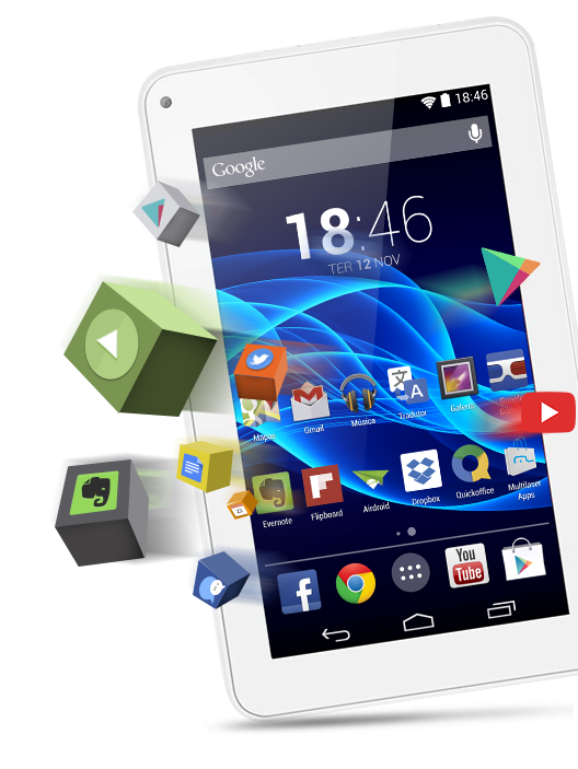 Tablet Ml Supra Branco - Tablet Valor Casas Bahia (528x703), Png Download