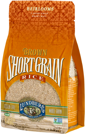 Lundberg Short Grain Brown Rice (600x600), Png Download