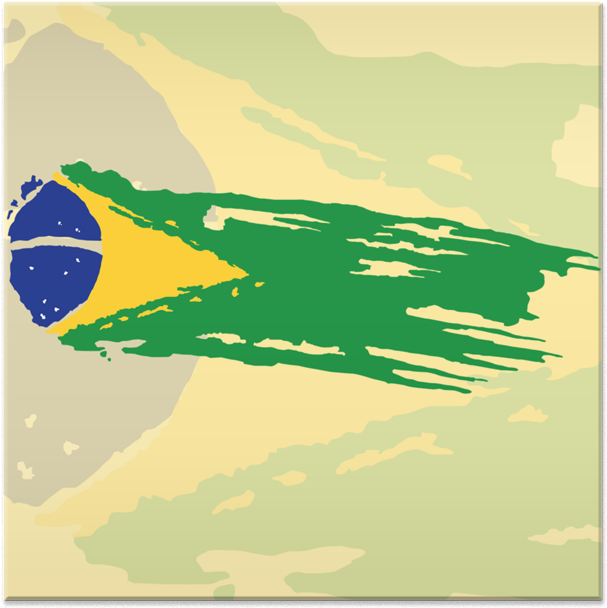 Azulejo Bandeira Brasil De Mtyna - Graphic Design (800x800), Png Download