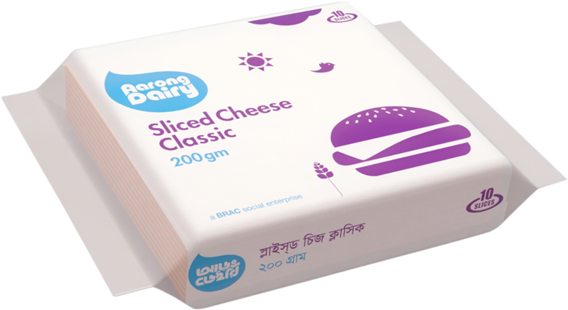 Sliced Cheese Classic - Carton (1224x933), Png Download