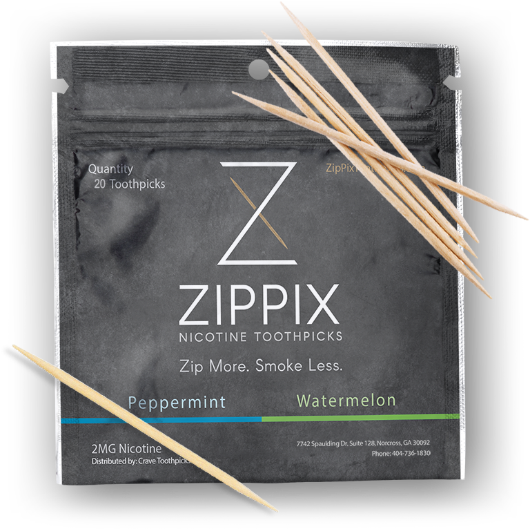 Zippix Nicotine Toothpicks - Graphic Design (800x800), Png Download