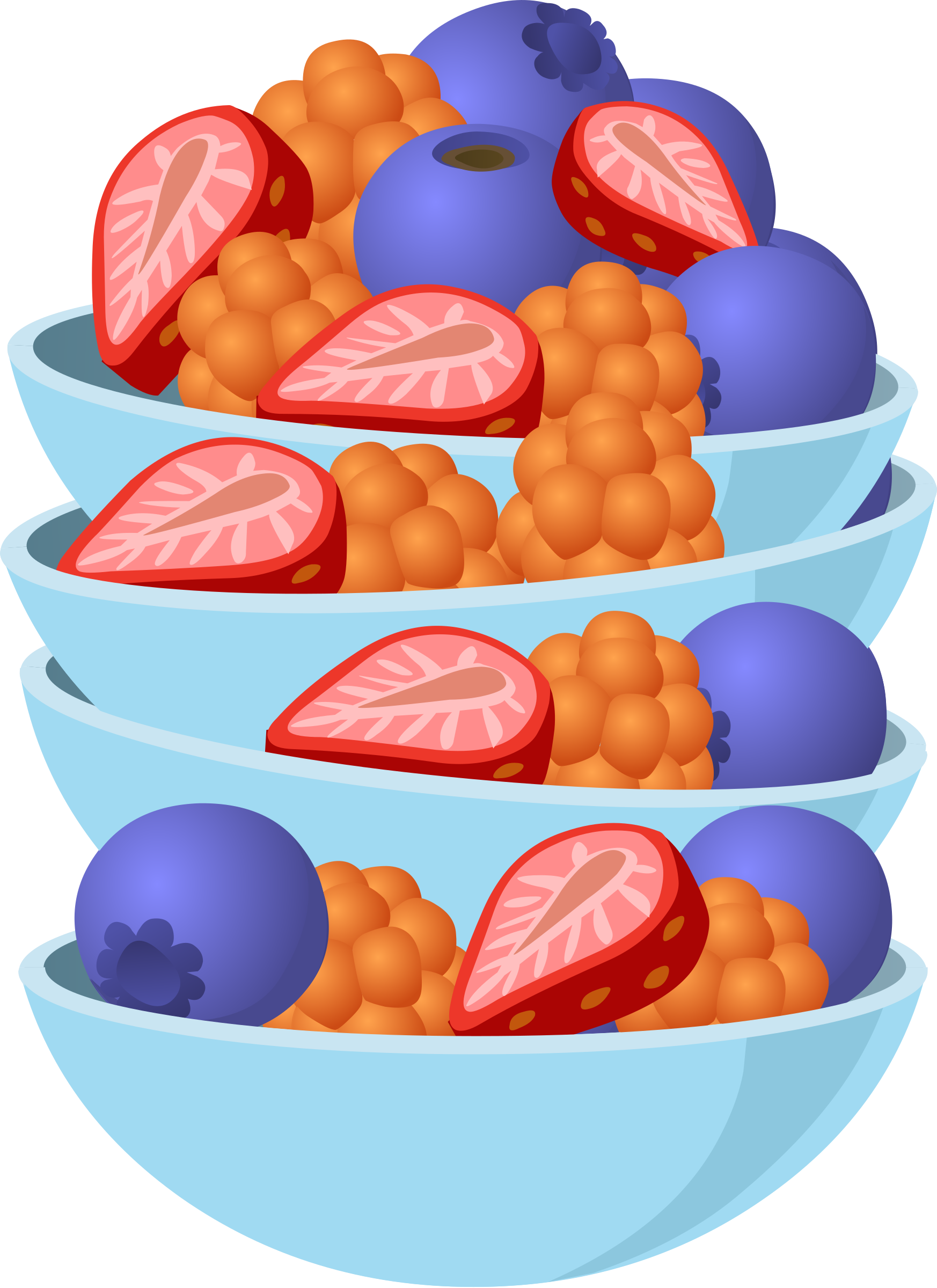 This Free Icons Png Design Of Food Berry Bowl (1746x2400), Png Download