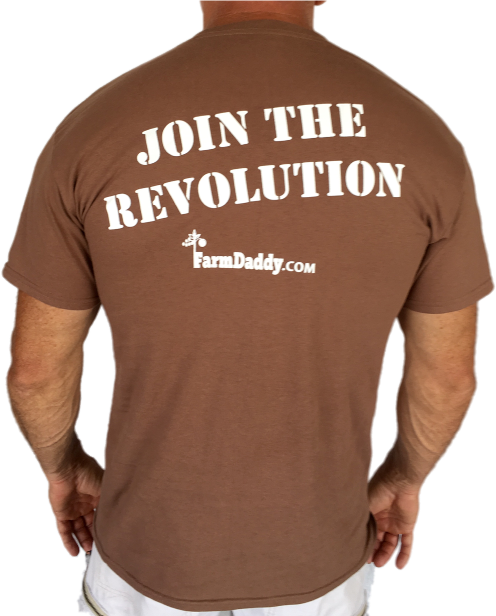 Farmdaddy "join The Revolution" Shirt Garden (1000x1225), Png Download