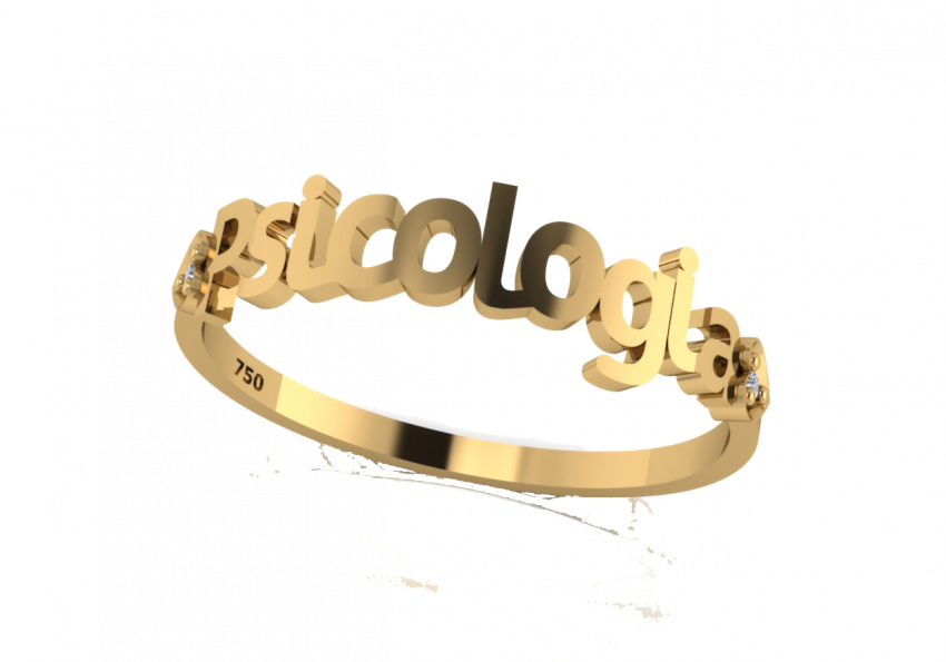 Anel De Formatura Nome Do Curso - Anel De Formatura Com O Nome Psicologia (850x595), Png Download