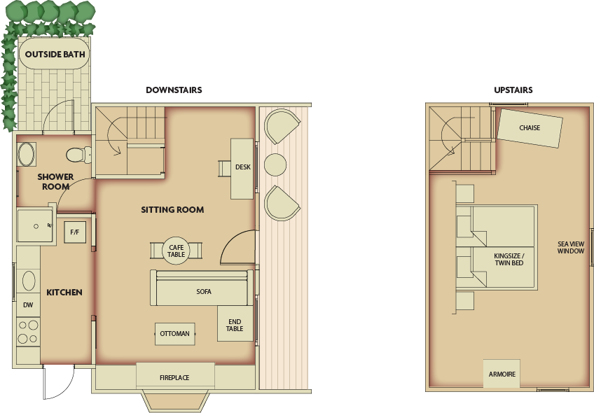 Floorplan Of Shepherd's Cottage - Annandale Shepherds Cottage (848x590), Png Download