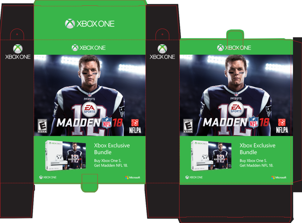 Xbox Madden18 Osb (1000x739), Png Download