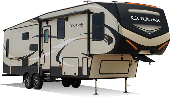 Rv - Cougar 5th Wheel (1560x369), Png Download