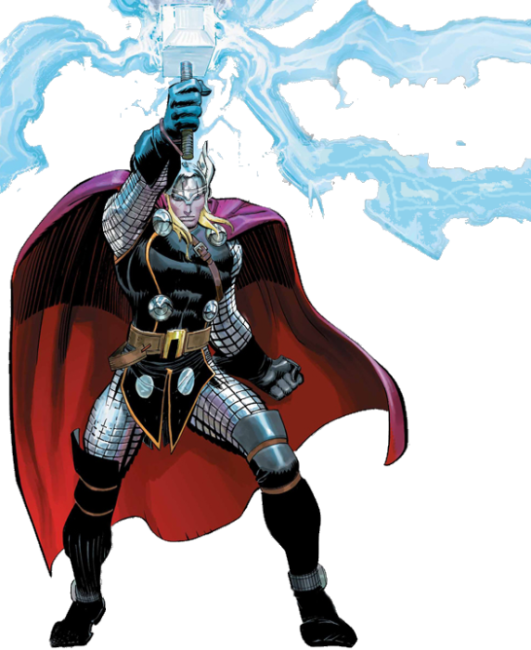 The Costume Is Fairly Close To The Comics Version That's - Thor Comic Transparent Png (531x650), Png Download