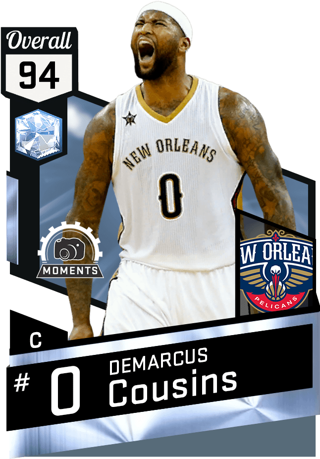Demarcus Cousins - Mike Conley In Nba 2k17 (651x941), Png Download