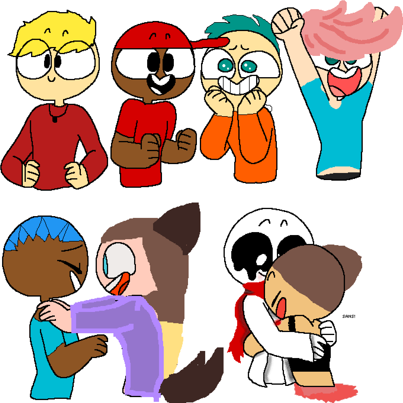 Collab By Rapmonster - Cartoon (1400x1400), Png Download