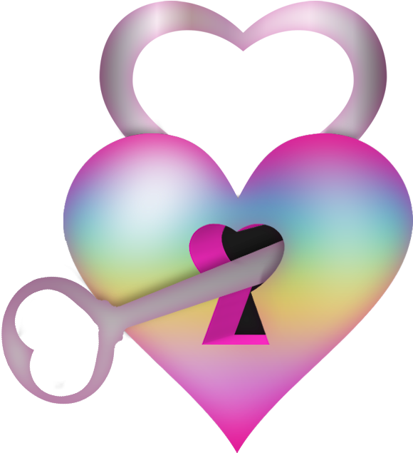 Hearts ‿✿⁀♡♥♡❤ - Love Lock And Key Clipart (800x800), Png Download
