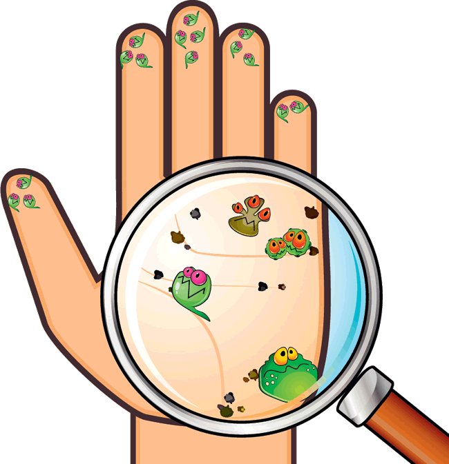 Lavado De Manos - Dirty Hands Clip Art (650x673), Png Download