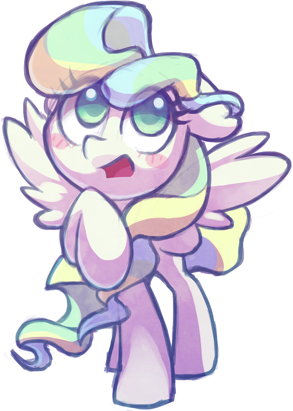 Celebi-yoshi, Blushing, Blush Sticker, Colored Pupils, - Steven Universe Fan Art Doodles (714x846), Png Download