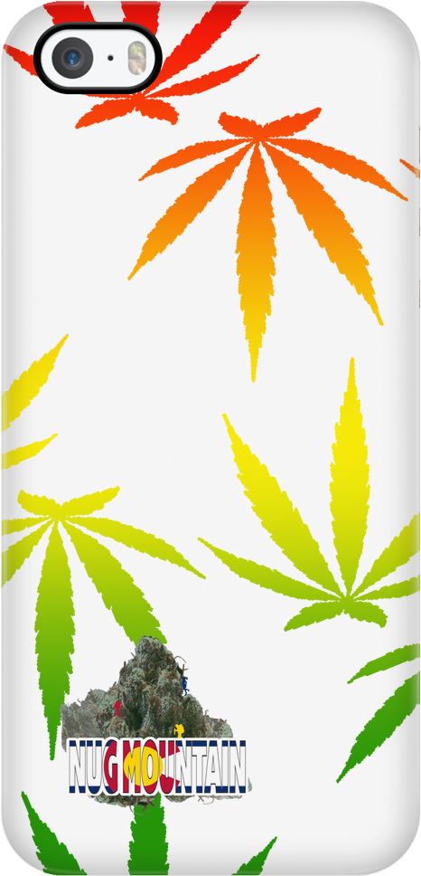 Large Rasta Weed Leaf Phone Case From Nug Mountain - Smartphone (1024x1024), Png Download