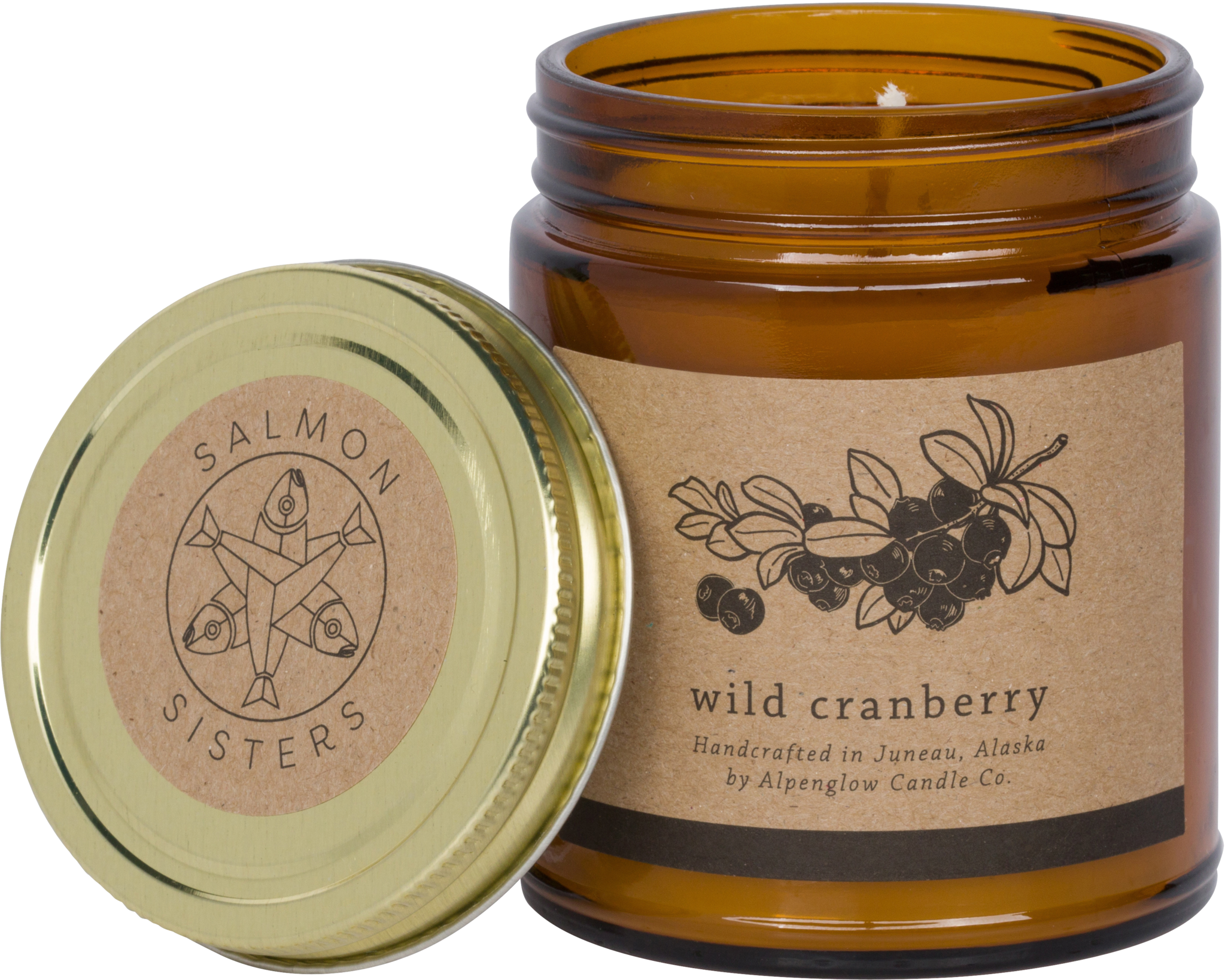 Wild Cranberry Candle - Honeybee (2047x1637), Png Download
