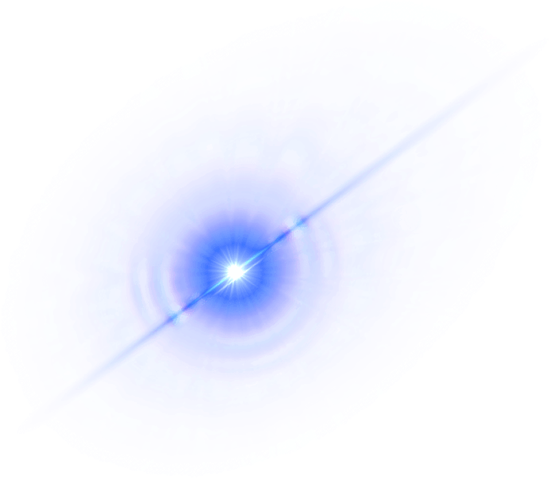 Blue Lens Flare Transparent Background (850x740), Png Download