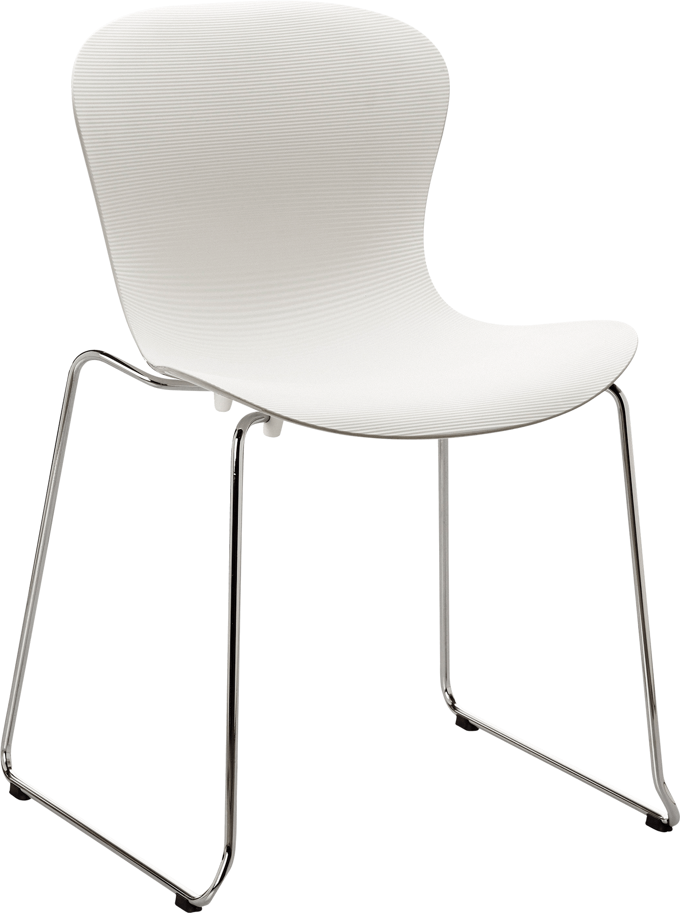 Nap Chair Kasper Salto Milk White Chrome Steel Base - Chair (1600x1840), Png Download