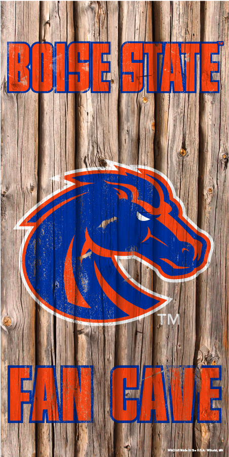 Boise State Broncos Official Ncaa Wall Sign Wood By - Graphic Design (1050x1050), Png Download