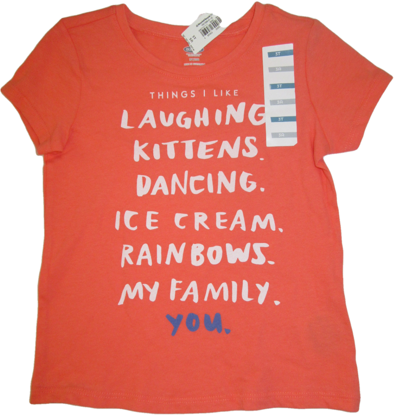 New Toddler Girls 3t Old Navy - Active Shirt (800x1000), Png Download