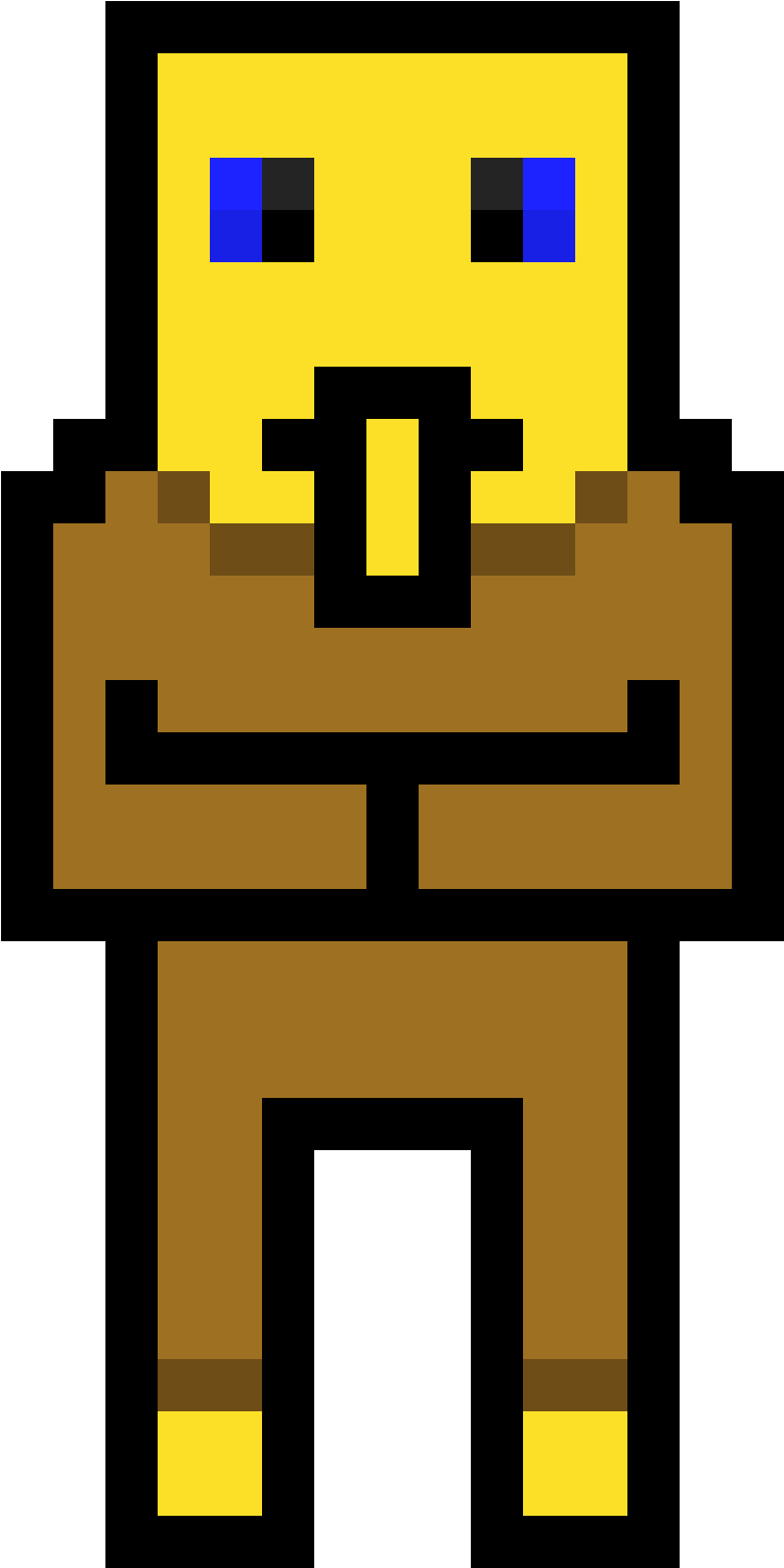 Villager - Villager Pixel Art (850x1550), Png Download