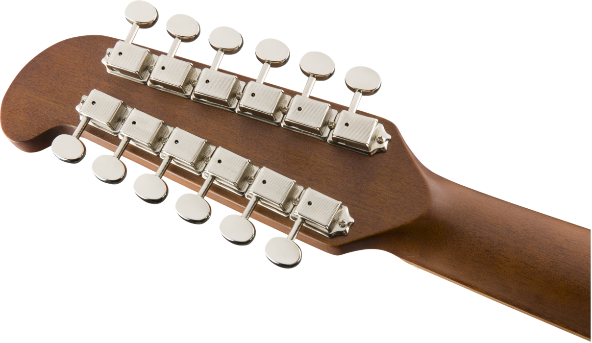 Fender Villager 12-string Back Head - Electric Guitar (1208x700), Png Download