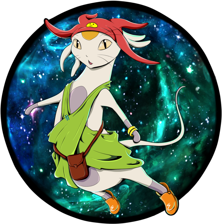 Space Dandy Meow Art Light Stone - Illustration (800x821), Png Download