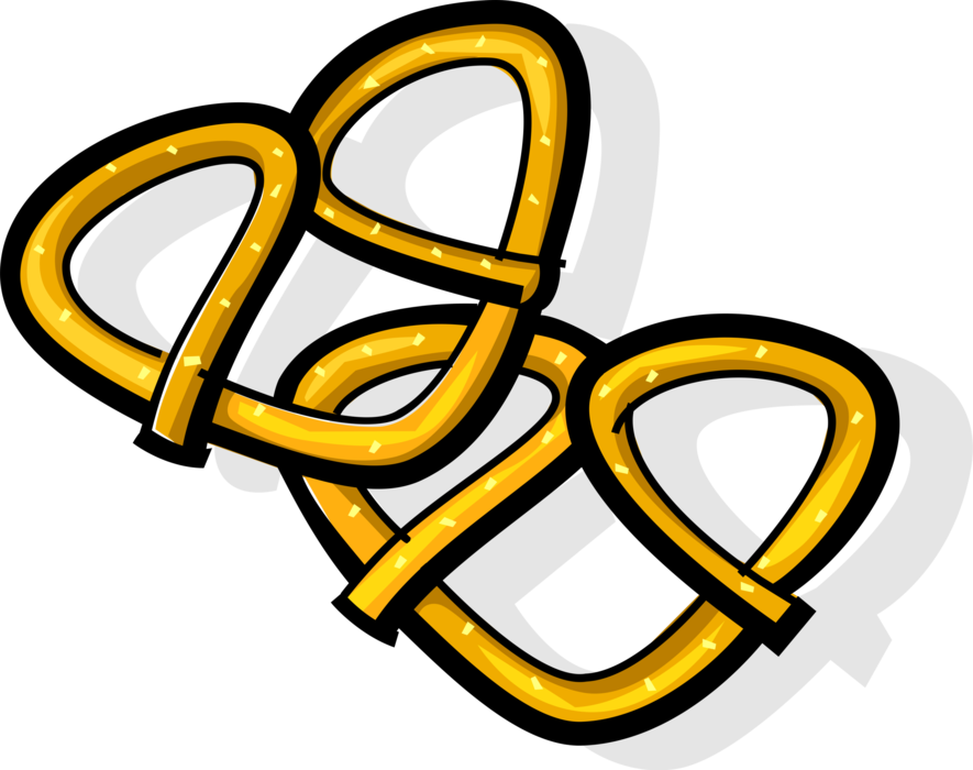 Salted Pretzel (885x700), Png Download