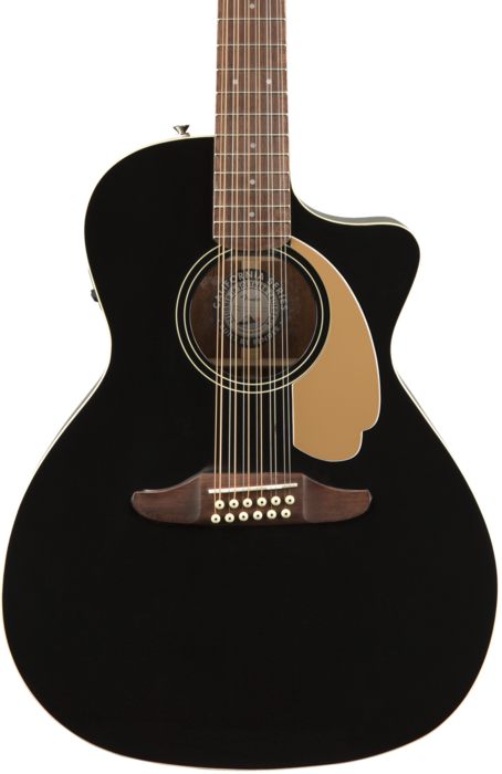 Fender Villager 12-string Walnut Fingerboard Acoustic (454x700), Png Download