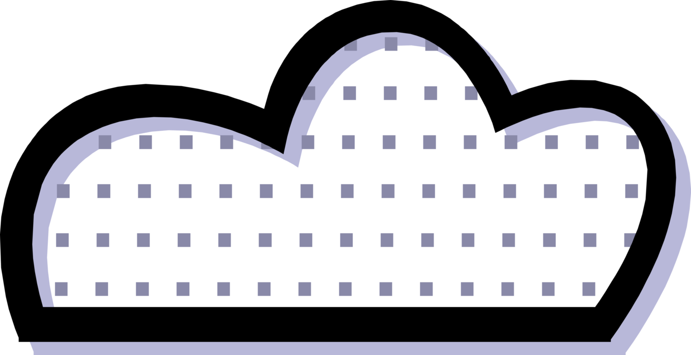 Vector Illustration Of Weather Forecast Cloudy (1361x700), Png Download