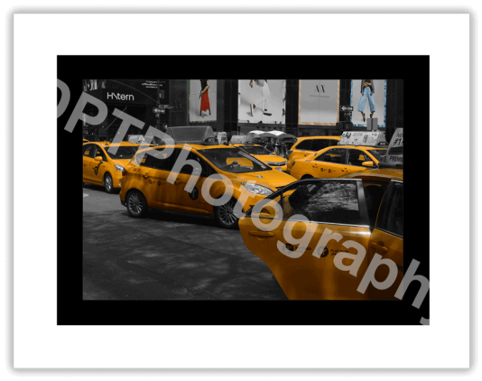 New York Taxi Cab Colour Splash - Antique Car (640x480), Png Download