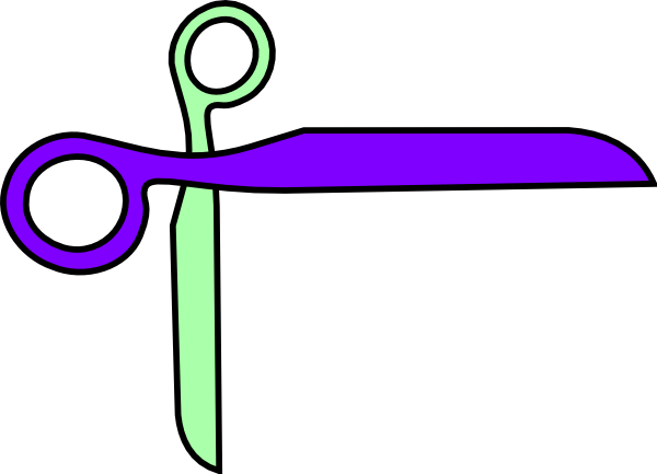 How To Set Use Colour Scissor Svg Vector (600x433), Png Download