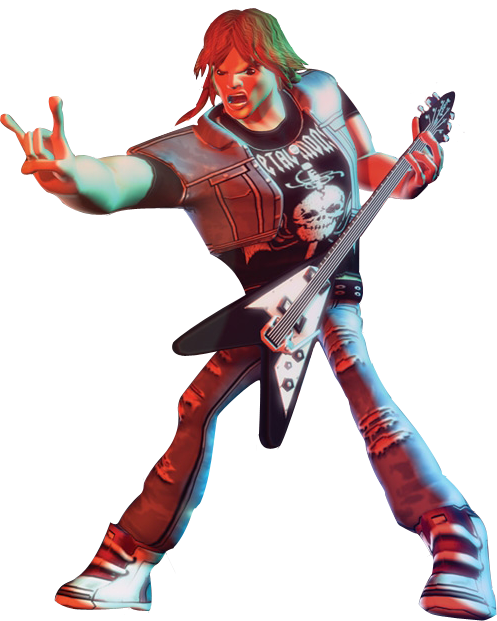 Wfsbcyw - Guitar Hero 3 Personajes (497x621), Png Download