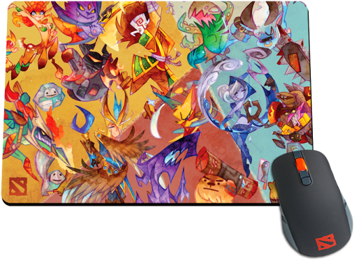 Dota 2 Mousepad Power Of The Watercolor Heroes - Valve Corporation (600x600), Png Download