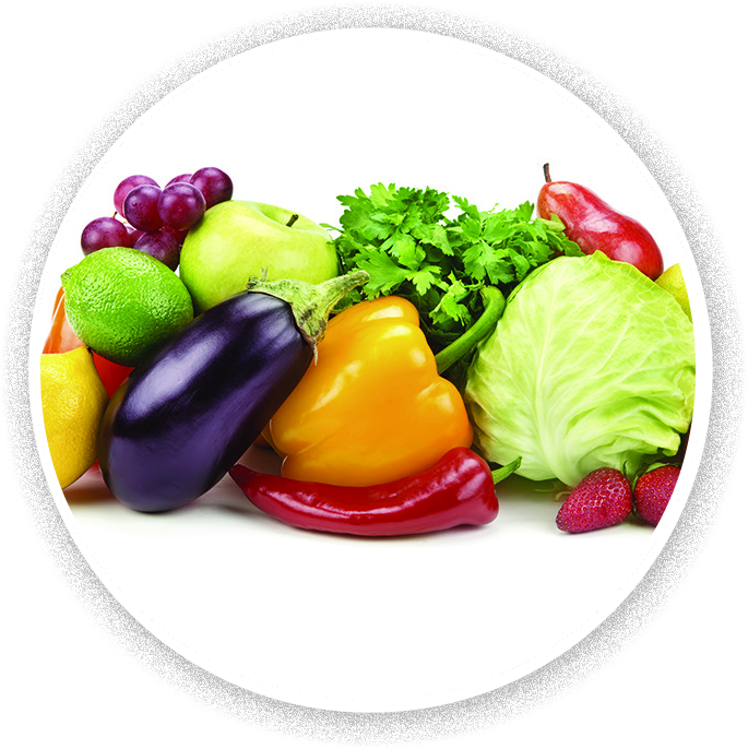 Load Your Plate With Fruits And Vegetables Spinach, - Vegetable (685x686), Png Download