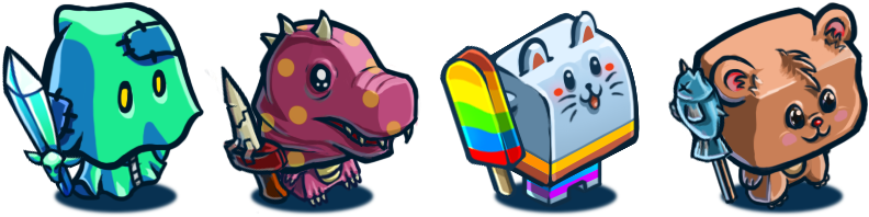 Get Updates About Slashy Hero In Your Favourite Social - Slashy Hero All Costumes (804x222), Png Download