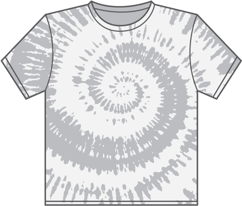 Create A Unique Tie-dye In 3 Simple Steps - Tie And Dye Designs Black And White (500x430), Png Download
