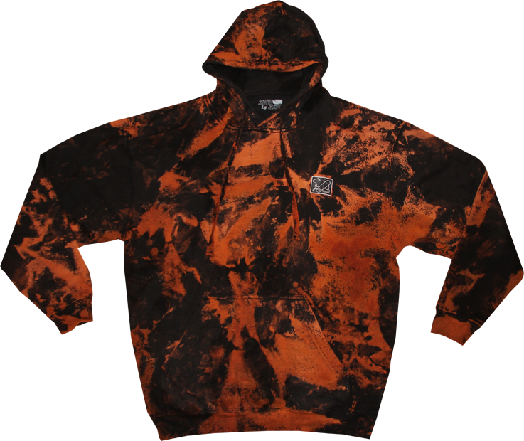 Sk8rats Bleach Tie Rat Patch Hoodies - Bleach Tie Dye Black Hoodie (737x620), Png Download