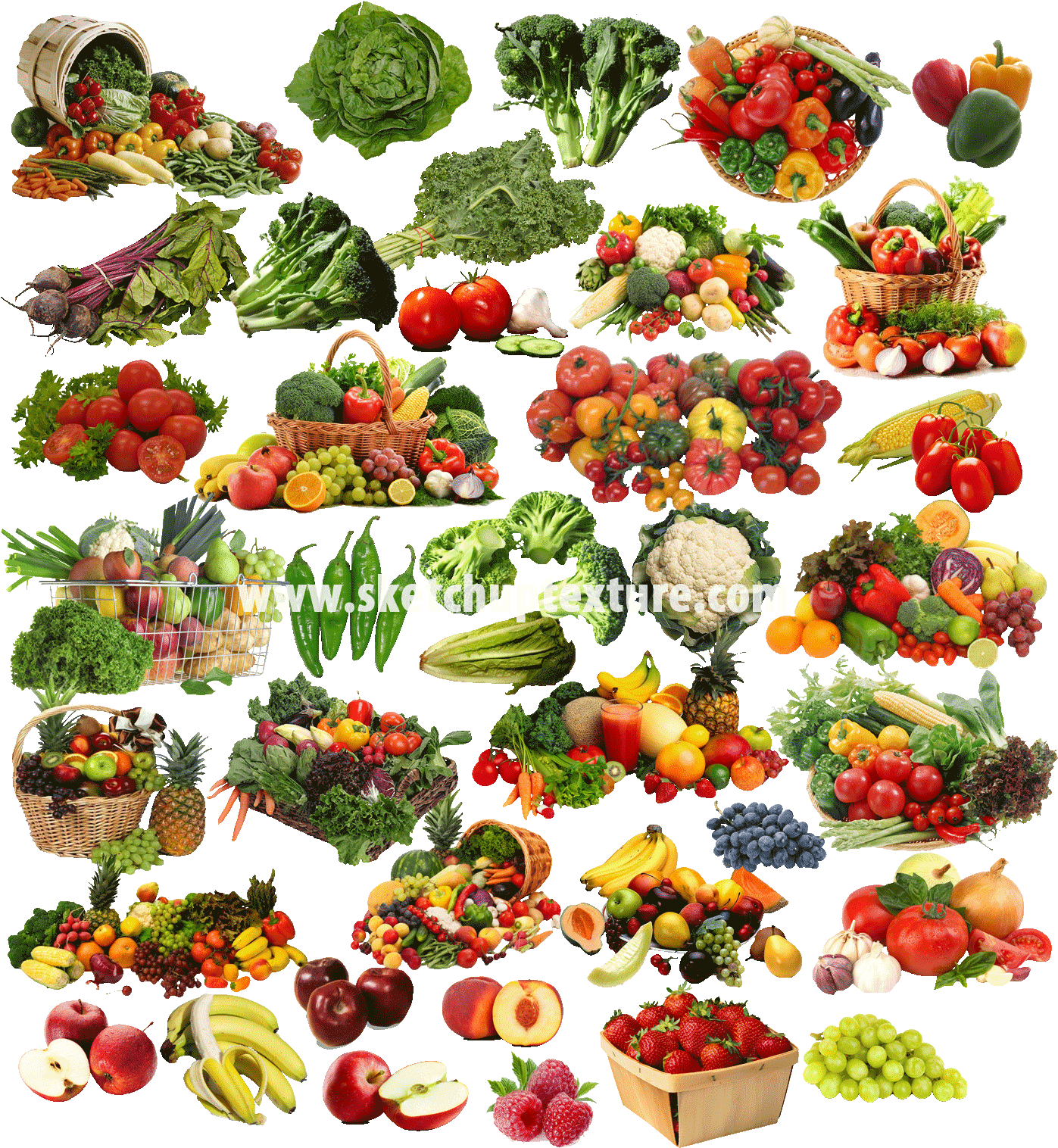 Cut - Vegetable Plant Cut Outs (1411x1515), Png Download
