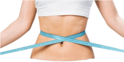 Woman Checking Her Weight With Measuring Tape - Woman Measuring Tape Png (400x400), Png Download