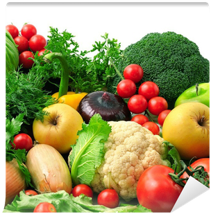 Fresh Fruits And Vegetables Vinyl Wall Mural • Pixers - Nutrition: Science And Applications - Hardcover (400x400), Png Download