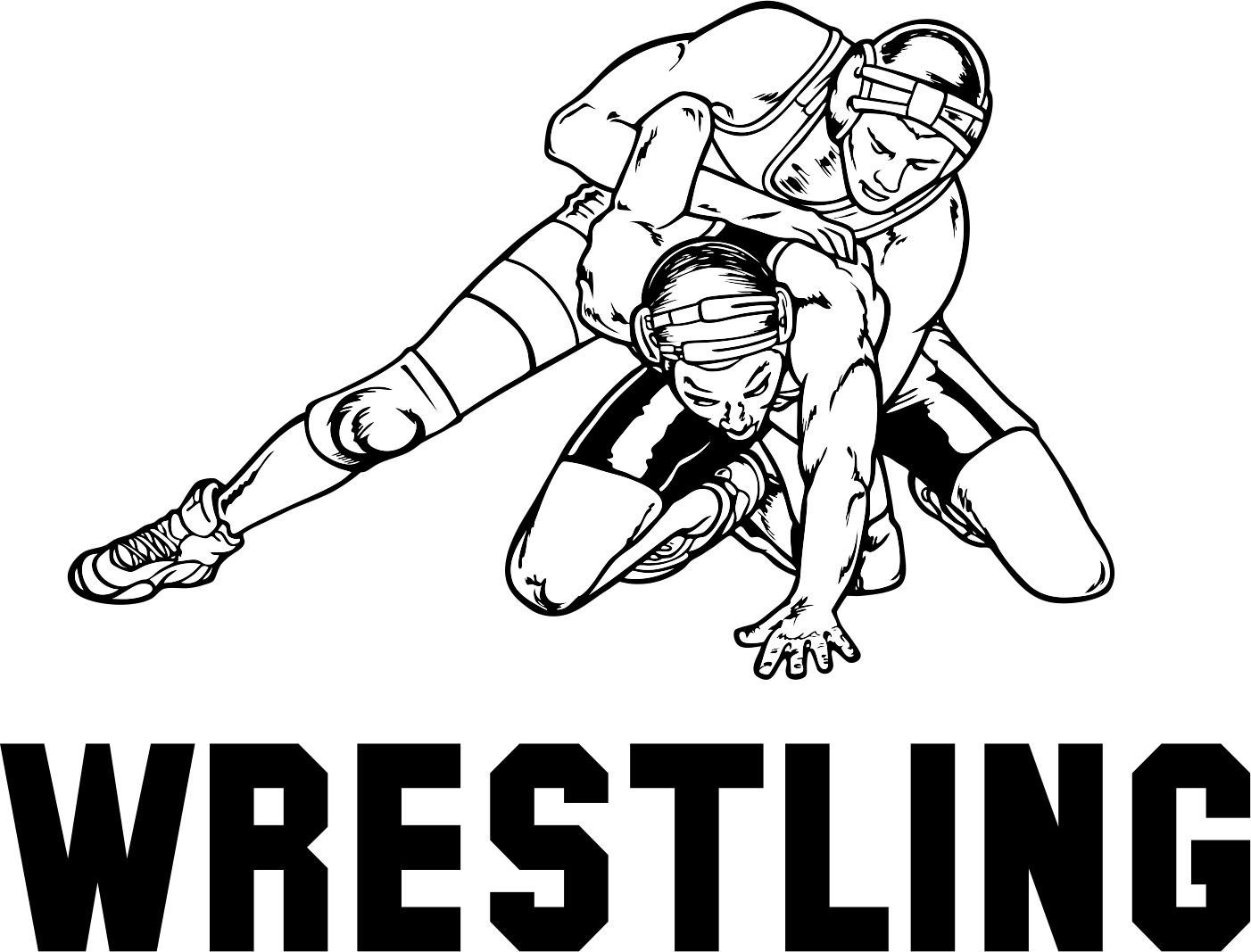 28 Collection Of High School Wrestling Drawings - High School Wrestling Png (1402x1067), Png Download