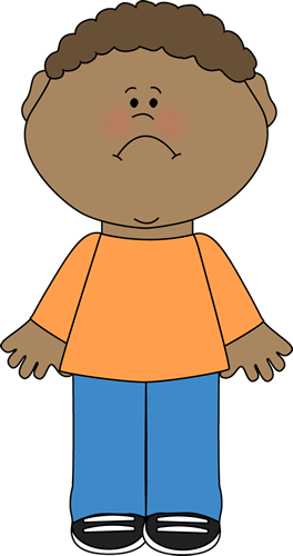 Clip Art Transparent Library Little Emociones Material - Scared Boy Clipart (263x500), Png Download