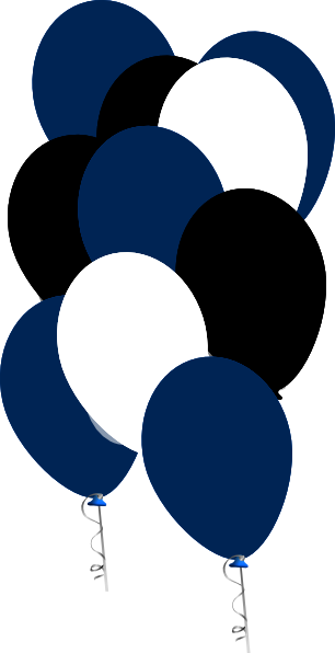 Balloon Bouquet Clip Art - Png Image Of Blue Balloons (306x596), Png Download