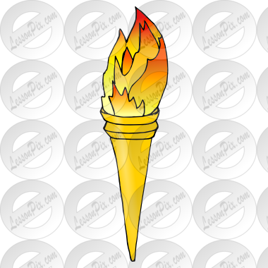 Torch Clipart Lit - Clip Art (380x380), Png Download