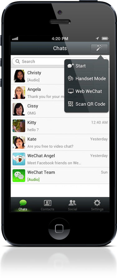 App in we chat in Lima