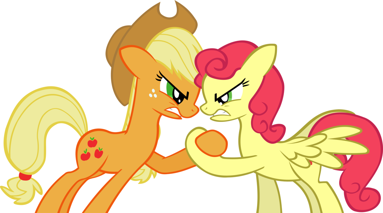 Png Library Download Arm Wrestle Clipart - Applejack Vs Strawberry Sunrise (1280x714), Png Download