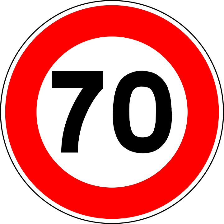 Speed Limit Road Sign - Road Signs Speed Limit (720x720), Png Download