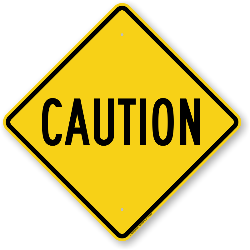 Zoom, Price, Buy - Caution Sign (800x800), Png Download