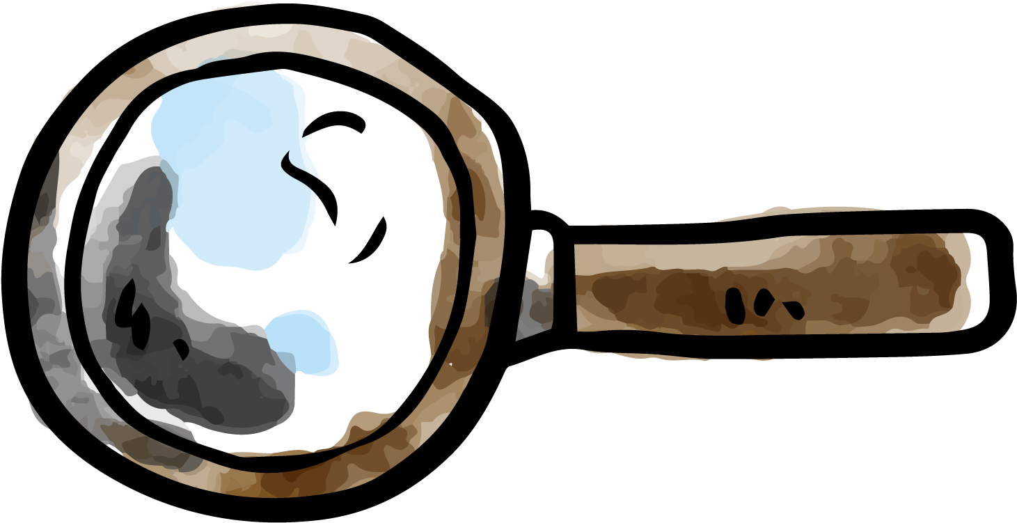 Magnifying Glass Drawing Computer File - Lupa Acuarela (1501x1501), Png Download