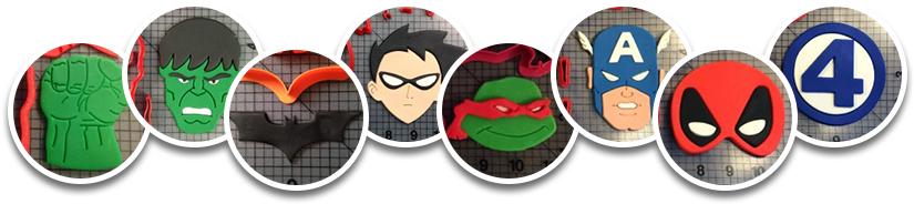 Jb Cookie Circles Super Heroes - Cookie Cutters Super Hero 111 Cookie Cutter 2 Inches (855x200), Png Download